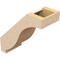 Ekena Millwork 5-inch W x 12-inch D x 12-inch H Baker Rough Cedar Woodgrain TimberThane Knee Brace, Primed BRCUR05X12X12BKRRCPR - alternate 4